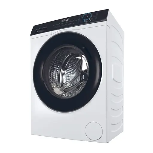 Стиральная машина Haier фронтальная 7 кг 1400 A+++ 44 см дисплей пара инвертор люк черный прямой привод белый - фото 5