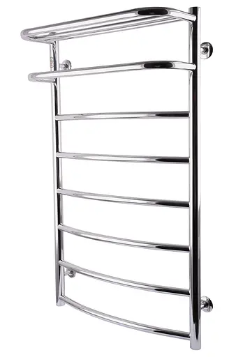 Водяна рушникосушка Unio Op W 900-500-8 Олівія з полицею, Хром - фото 3