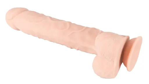 Фалоімітатор Nature Skin Large Bendable 29.5 см тілесний - фото 6