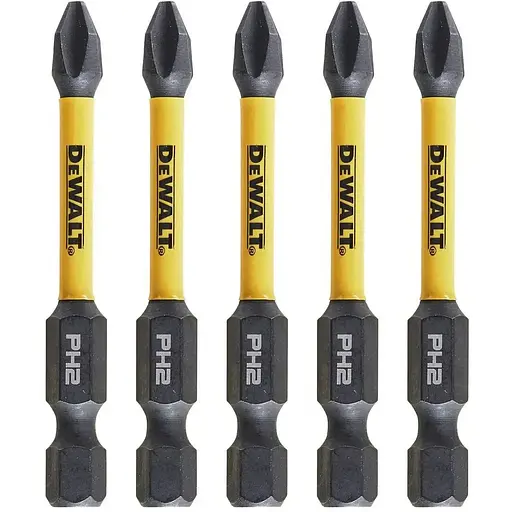 Набір біт DeWalt Impact Torsion Extreme ударні Philips Ph2 L=57 мм 5 шт. (DT7998T)