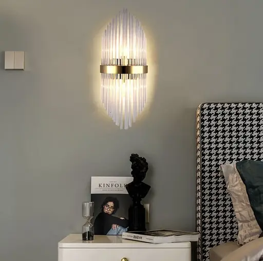 Изящная модель настенного светильника Line F WJ 881/2 S AB - фото 2