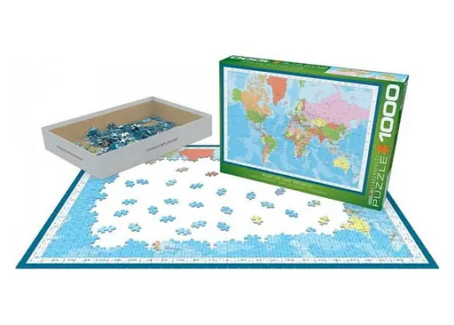 Пазл EuroGraphics Карта мира 1000 эл. (6000-1271) - фото 3