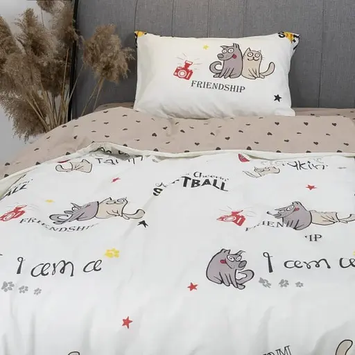 Комплект постільної білизни Viluta підлітковий ранфорс 24262 100% бавовна - фото 1