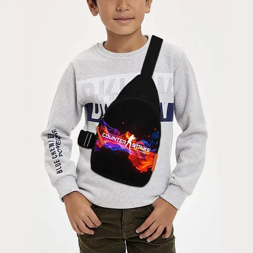 Сумка через плече дитяча CS GO/ Counter-Strike 29х17 см сумка слінг для хлопчика (01935)