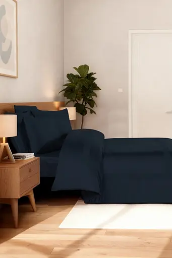 Постельное белье Mona Montova Navy Blue Сатин Делюкс La Romano pbe0051965 - фото 2