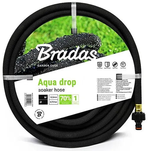 Сочащийся шланг Bradas AQUA-DROP 1/2" – 20 м WAD1/2020 - фото 1