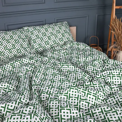 Пододеяльник MirSon бязь Abstract Green 200х220 см (2200013166122) - фото 3