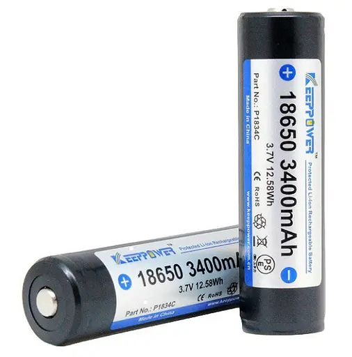 Акумулятор Keeppower Panasonic Li-ion 18650 3400mAh з захистом - фото 2