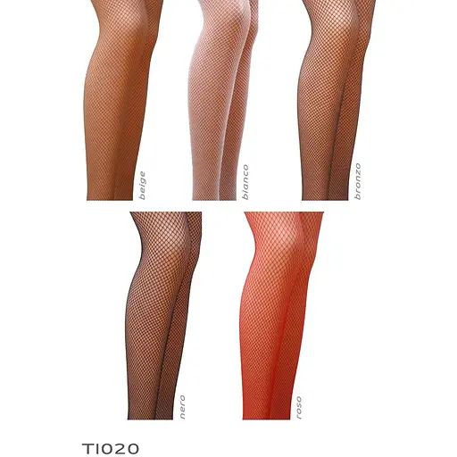 Колготки в дрібну сіточку Passion TI020 nero 1/2, Black - фото 3