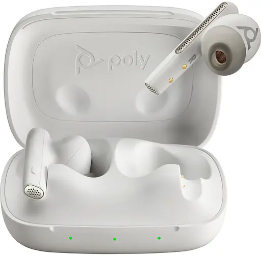 Наушники TWS Poly Voyager Free 60 Earbuds + BT700C + BCHC White - фото 2