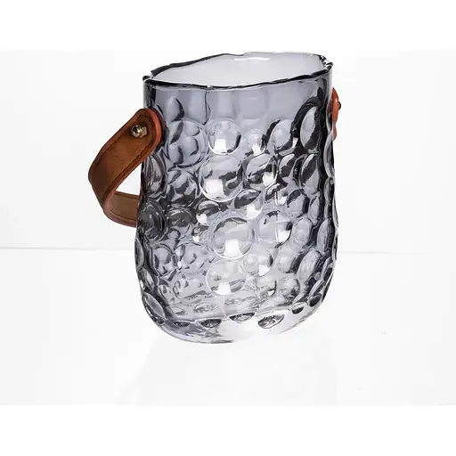 Ваза для цветов и декора Yiwu Сумочка 800 мл дымчатый серый HP-19-153-2 - фото 2