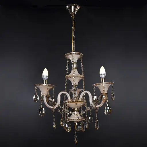 Люстра свеча Brille подвесная хрустальная E14 40W G (BCL-379S/3) - фото 2