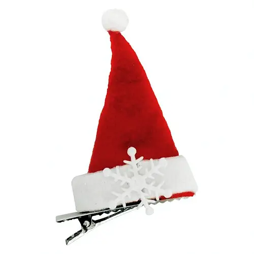 Ковпак Санта Клаус з сніжинкою - фото 1