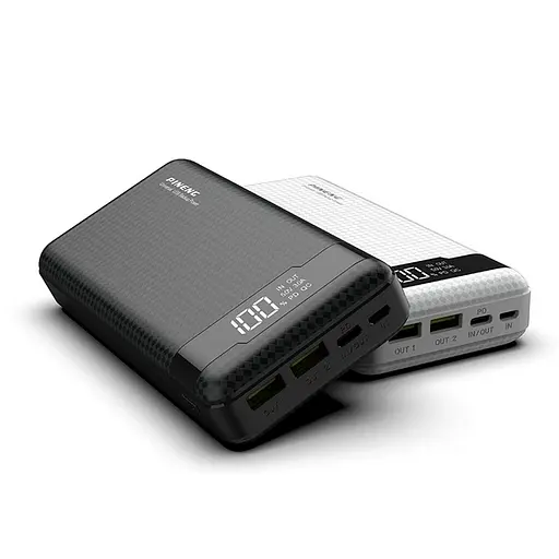Портативный внешний аккумулятор Pineng PN-861 20000 mAh Power Bank Черный - фото 6