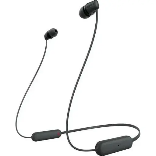 Навушники з мікрофоном Sony WI-C100 Black (WIC100B.CE7) - фото 1