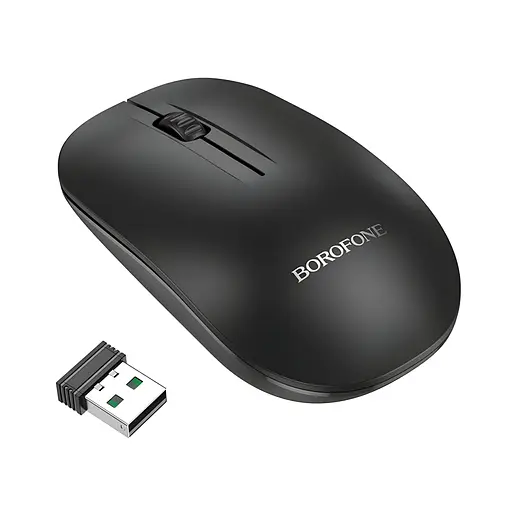 Беспроводная мышь BOROFONE BG14 Planet 2.4G+Bluetooth черная