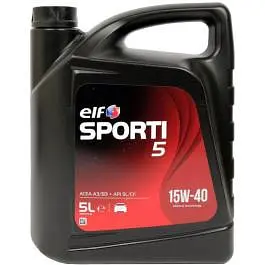 Моторна олива ELF SPORTI 5 15W-40 5л (13-5 TXI)