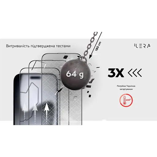 Захисне скло iLera Frosted Glass 2.0 для Apple iPhone 17 Pro (iLFrGl17Pr) [144417] - фото 8