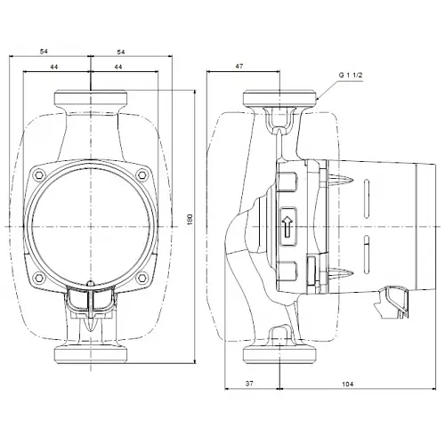Циркуляційний насос Grundfos Alpha1 25-60 N 180 (99199593) - фото 7