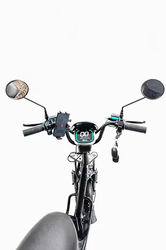 Электровелосипед Minako Monster (2000W, 60V, 36Ah) +Гидравлический тормоз +Раскладной Багажник / сиденье Синий - фото 6