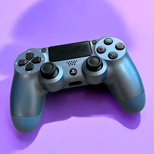 Оригинальный джойстик Sony Dualshock 4 светло - синего цвета