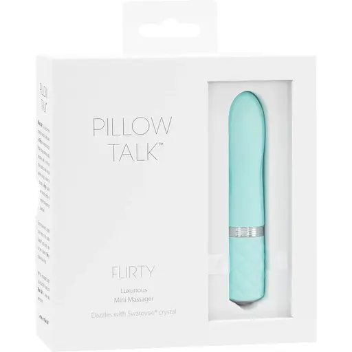 Розкішний вібратор Pillow Talk - Flirty Teal з кристалом Сваровські - фото 7