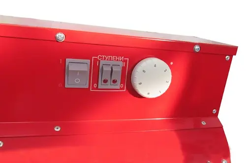 Електрична теплова гармата Vulkan 9,0 кВт, площа обігріву, червоний, підлоговий, 380 В (9000 ТП) - фото 4