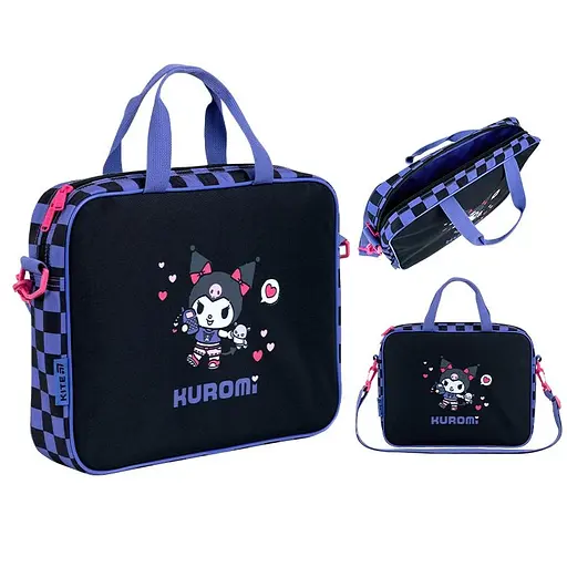 Школьная текстильная сумка Kite Kuromi (HK26-589-1) - фото 1