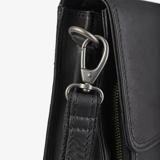 Чоловіча шкіряна сумка через плече Hill&Burry 23х25х9 см 000296280 - фото 5