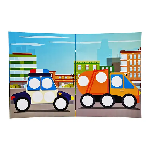 Развивающая книжка с наклейками "Авто" 403952 для самых маленьких - фото 3