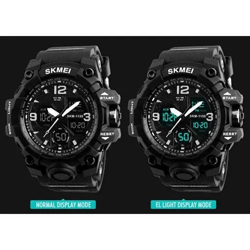 Чоловічий наручний годинник Skmei Hamlet 1155 Чорний - фото 9