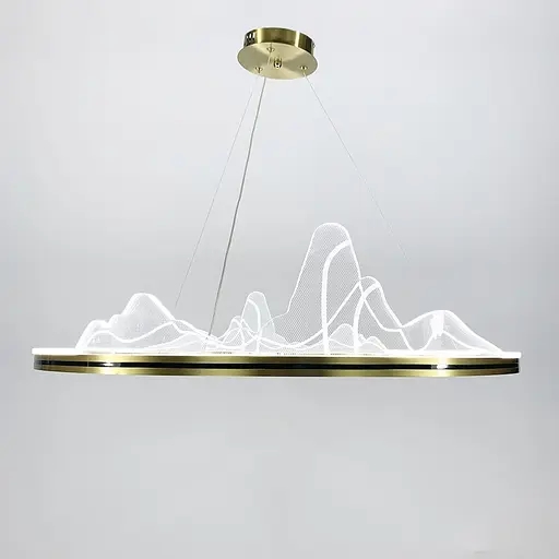 Изысканная подвесная LED люстра с имитацией высокогорья Ø 100 см Ст. SGA 16-1000 AB | Line F - фото 7