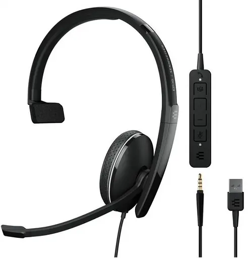 Компьютерная моногарнитура On-Ear EPOS ADAPT 135T USB II, 3,5 мм/USB Sennheiser teh0013088 - фото 1