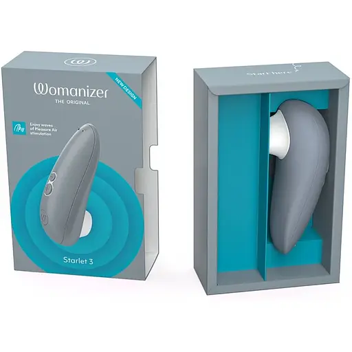 Вакуумний кліторальний стимулятор Womanizer Starlet 3 Grey - фото 5