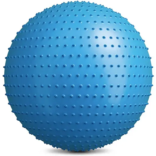 Фитбол массажный Hop-Sport 65см голубой + насос