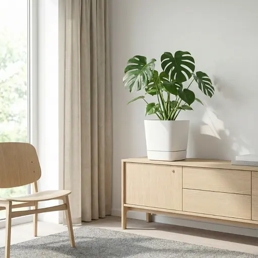 Вазон Lamela Clima с подставкой 30х30х33 см черный бетон (9711437) - фото 3