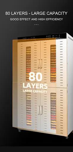 Дегідратор комерційний Tekhniko DH-80H-SS нержавіюча сталь (80 лотків) - фото 3