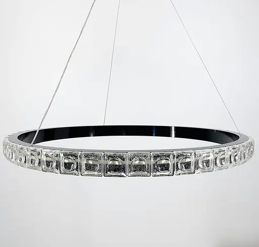 Подвесной светильник Delight Collection в черном каркасе Line.F Диаметр 60см - фото 4