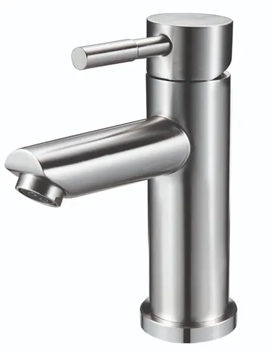 Змішувач для умивальника Udis EZA1-B090 одноважільний Нержавіюча сталь 30412 - фото 1