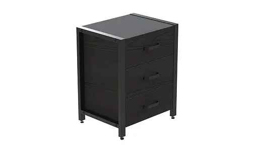 Тумба универсальная Вивьен 3 50x41x40 черный ДСП Сосна Кембра 16мм FRD-104190 - фото 6