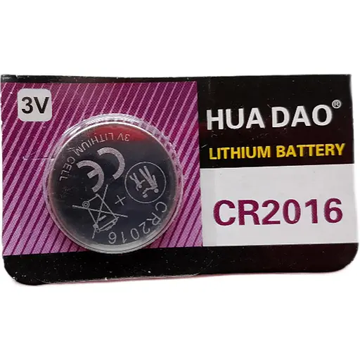 Батарейка дисковая Hua Dao CR2016, 3V (18596)