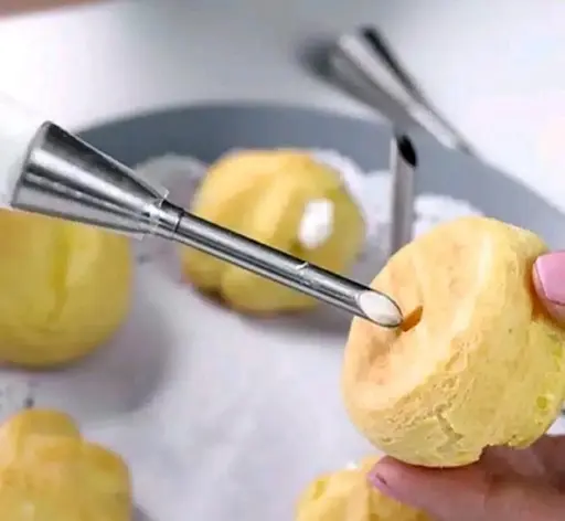 Кондитерская насадка для наполнения эклеров и пирожных 7.6 см, Kitchen Master Серебристый 87319 - фото 4