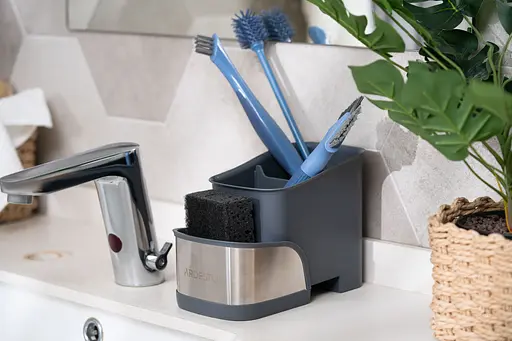 Органайзер для щеток Ardesto Minimalism 15 х 10 х 13.5 см серый (ARHB3101GS) - фото 12