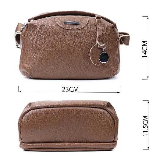 Кожаная женская сумка Vintage 23х14х11,5 см 000301378 - фото 3