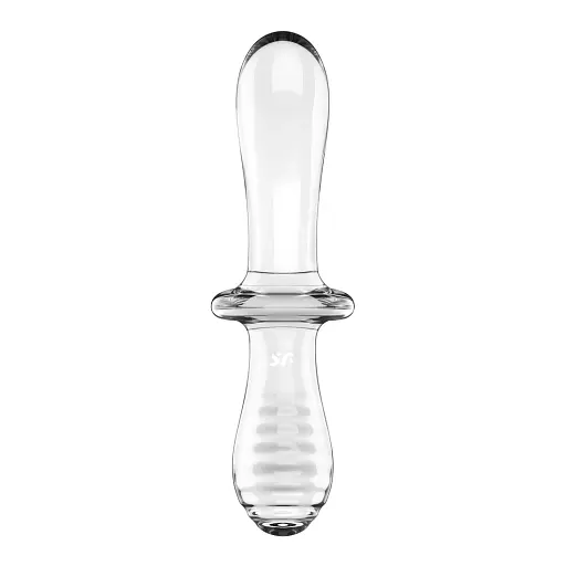 Фалоімітатор Satisfyer Double Crystal 19.6 см прозорий - фото 4