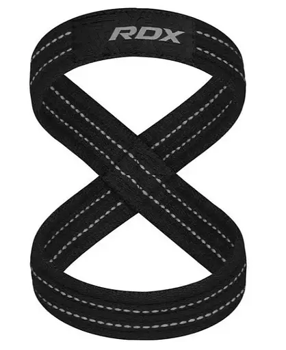 Силовые ремни RDX Gym Lifting 8 Figure Straps Gray M (WAC-W8G-M) - фото 4