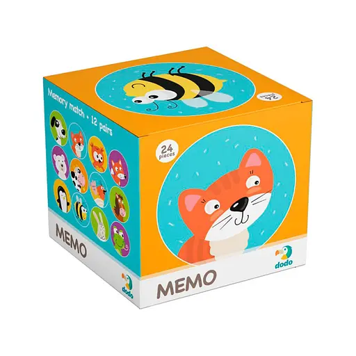 Настільна гра-мемо "Тварини" DoDo Toys 300145, 24 фішки із зображенням - фото 1