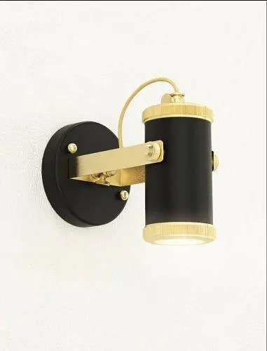 Настінне бра - спот Tube, PikArt арт. 2060 Золотий/чорний - фото 5