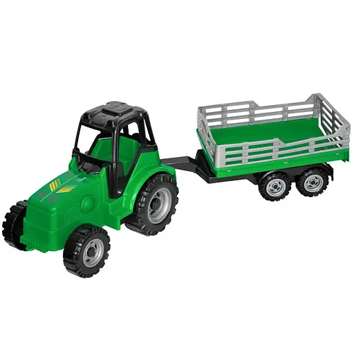 Трактор Tigres Фермер с бортовым прицепом 60 см (40092) - фото 1