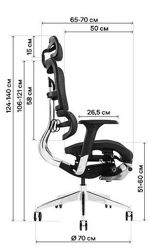 Офисное кресло GT Racer черное (X-802L Black (W-21 B-41)) - фото 8